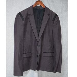 HUGO by Hugo Boss Black Modern Blazer with Shoulder Detail – Size 42R